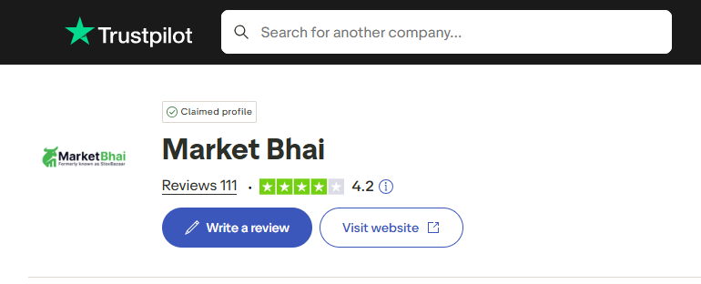 Market bhai trustpilot