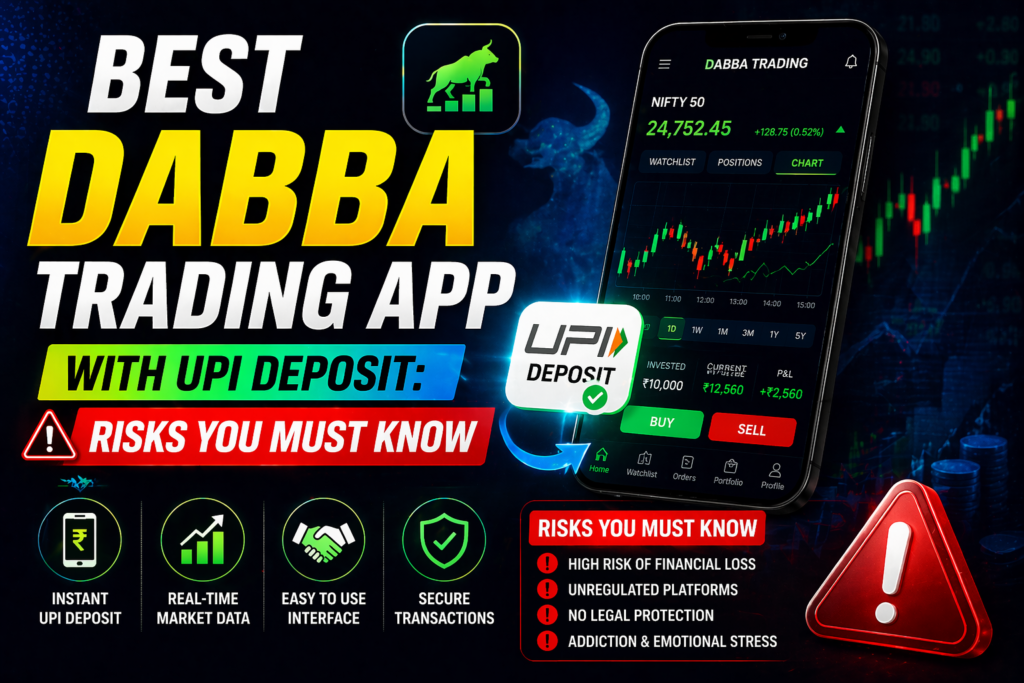 best dabba trading app with UPI deposit